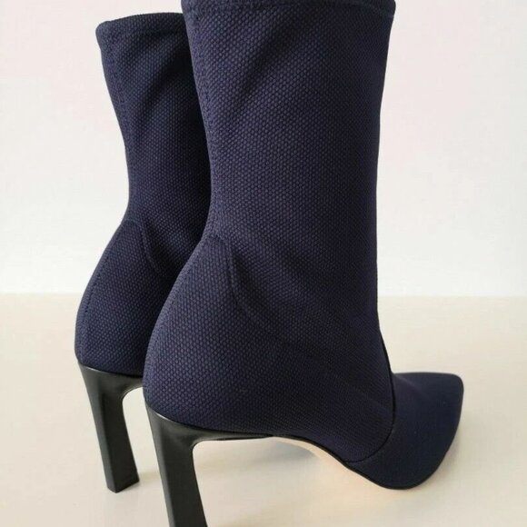 NIB STUART WEITZMAN Navy Blue Portofino Etna Rapture 75 Boots Booties Shoes 6 - Picture 8 of 12